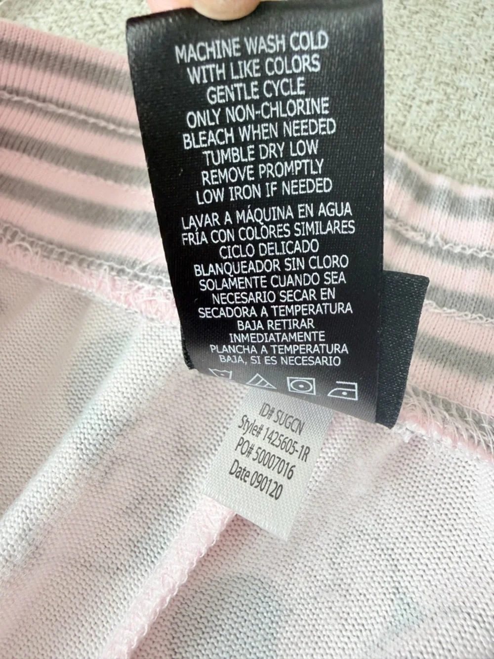 🎀 NWOT Minnie Mouse Light Pink Brushed Knit Jogger Pajama Pants Disney - Picture 14 of 14